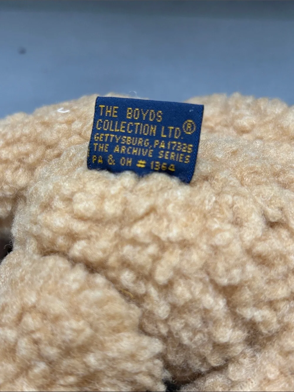 /Teddy Bear small collector textured Boyds Collection the archive series #1354